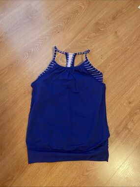 Ivivva Royal Blue Strappy Halter Tank